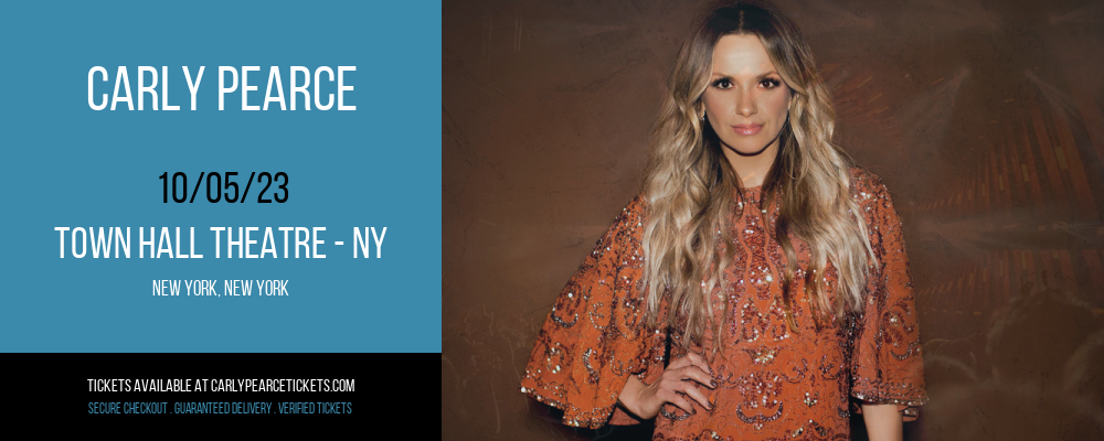 Carly Pearce at Town Hall Theatre - NY at Town Hall Theatre - NY