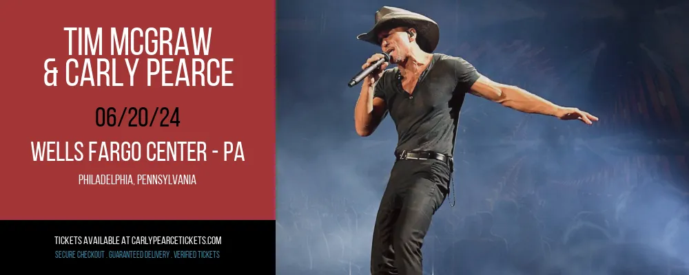 Tim McGraw & Carly Pearce at Wells Fargo Center - PA at Wells Fargo Center - PA