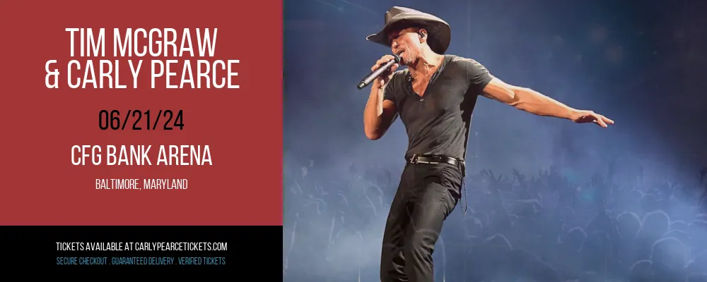 Tim McGraw & Carly Pearce at CFG Bank Arena at CFG Bank Arena